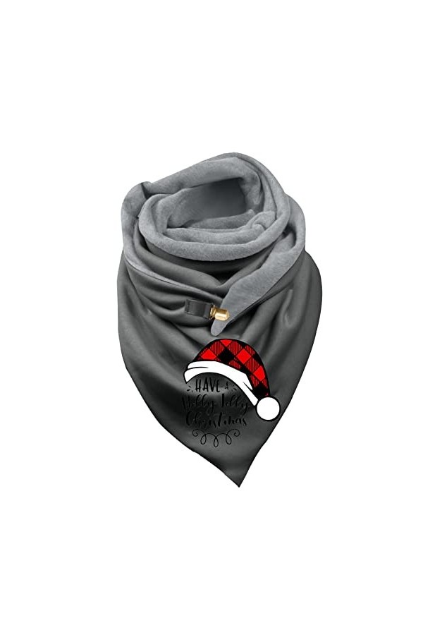 rtdgcv Écharpe pour femme avec boutons élégante personnalité classique géométrique écharpe femme rétro bohème foulard triangl