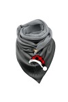 rtdgcv Écharpe pour femme avec boutons élégante personnalité classique géométrique écharpe femme rétro bohème foulard triangl
