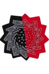 Vivibel Bandana 100% Coton, 12Pcs Bandeaus, Foulard de Cheveux, Echarpe de Cou, Mouchoir, Fichu Décoration Multifonction pour