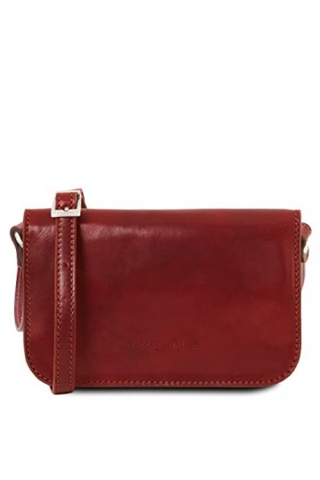 Tuscany Leather Carmen - Sac bandoulière en cuir avec rabat Rouge - TL141713/4