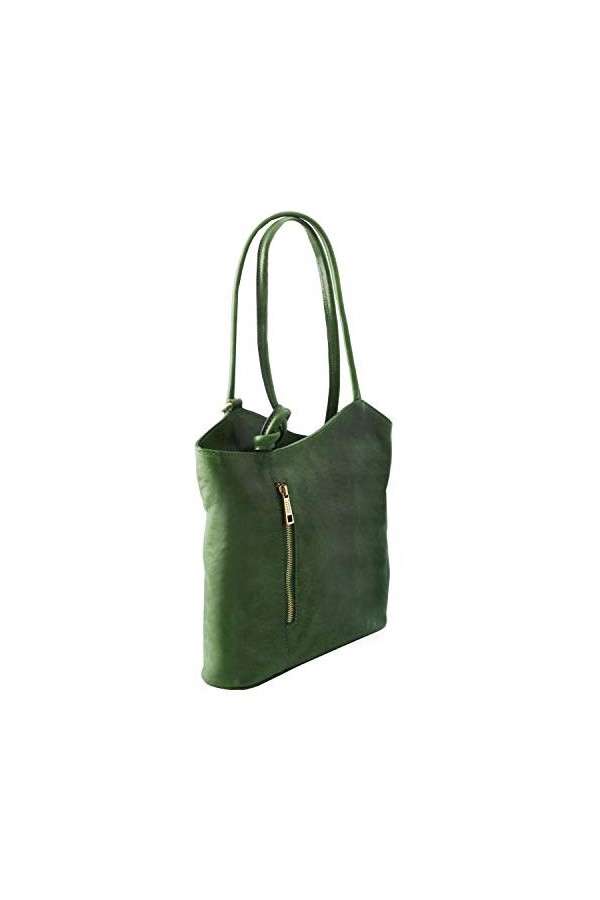 Tuscany Leather Patty - Sac en Cuir Convertible en Sac à Dos - TL141497 Vert 