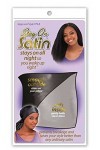 Stay on Satin Foulard Large Noir En Satin Pour Cheveux
