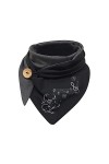 Onsoyours Écharpe Triangle Châle avec Bouton Echarpes Imprimé Femme Vintage Foulards Automne Hiver Chaud Doux Wrap Scarf Déco