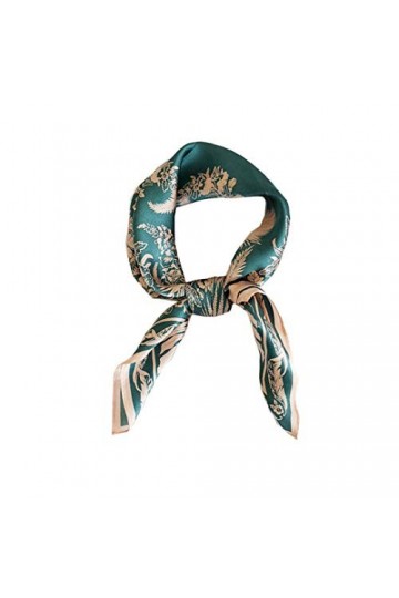 FONYVE Écharpes 100 % soie de mûrier pour femme - Écharpe carrée légère en satin - Petite écharpe en soie pour dormir - 53,3 