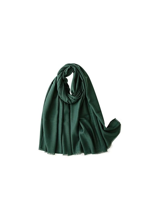 ZHUNOLYA Foulard En Soie Pour Femme,Châle De Protection Solaire Au Toucher De Soie De Mûrier,Foulard à Franges Respirant,Adap