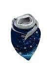 Fannyfuny Mode hiver flocon de neige bouton dimpression foulards châles demballage casual femmes écharpe douce chaude Enfan