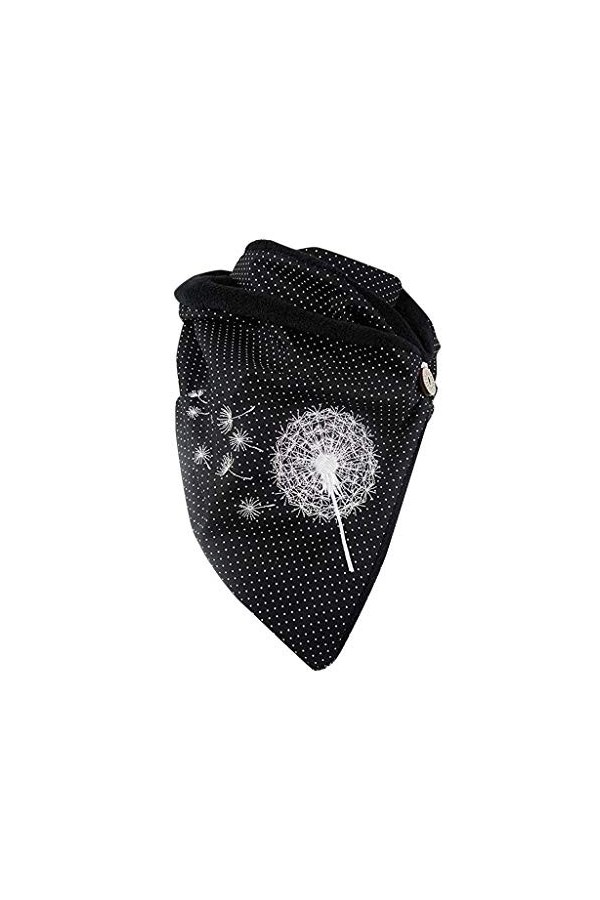 DUHGBNE Écharpe pour dames Impression dhiver Écharpe triangle élégante Écharpe à boutons doux Écharpe pour femmes Impression