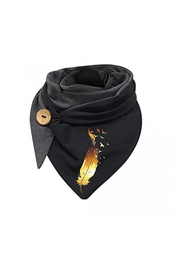 Générique Mode hommes femmes écharpe automne et hiver écharpe chaude rétro imprimé Triangle écharpe mode laine châle avec bou