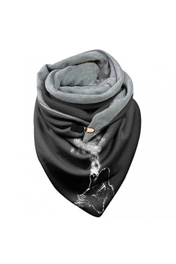Echarpe Triangle Hiver Femme Cheval Chaud Pas Cher Turban Élégante Fille Femme Avec Bouton Doux Wrap Châle Animal Liberte Vin