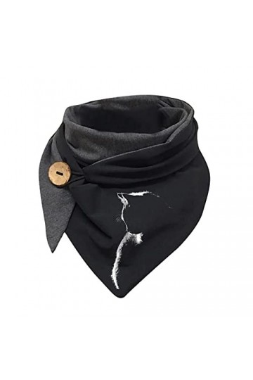 KUKICAT Woman Écharpe Triangle Femme Chaud Élégant Foulard en Coton Imprimé Pissenlit Chic Châle Vintage Mode Scarf Hiver Pas