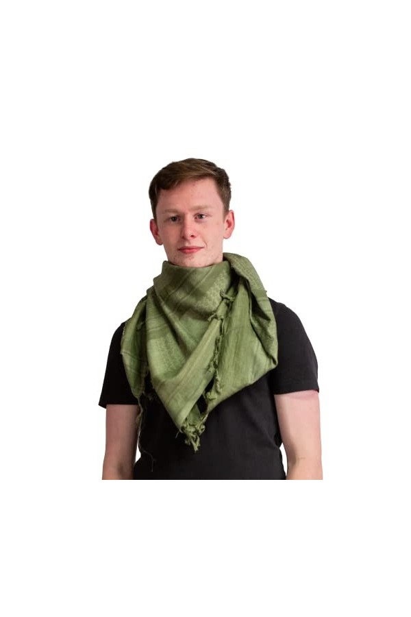 Foulard shemagh pour adulte en coton - Pour homme et femme, violet/noir, taille unique
