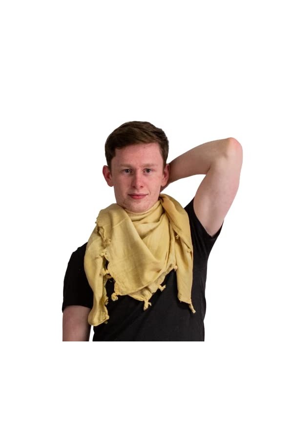 Foulard shemagh pour adulte en coton - Pour homme et femme, violet/noir, taille unique