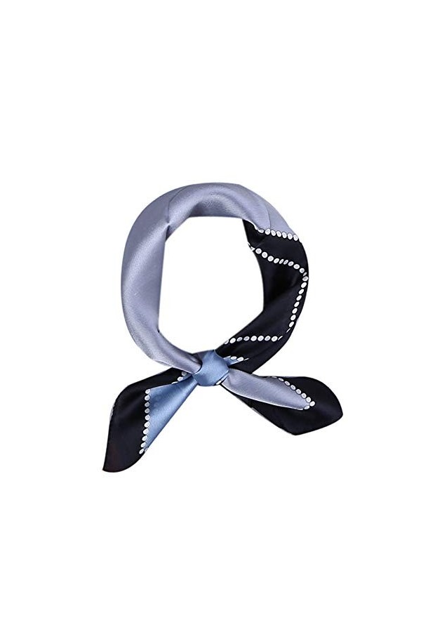 Litoon Foulard carré pour femme - Bleu - Medium