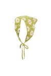 Meliyya Foulard bohème à fleurs de camomille pour femme - Triangle - Vintage, A-beige., taille unique