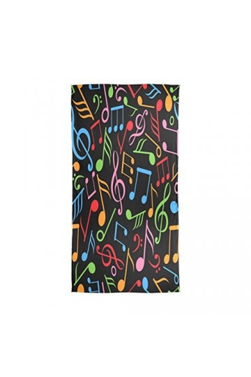 Mnsruu Long châle avec notes de musique