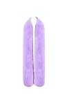 Écharpe Foulard Pour Femme Twist Extensible Faux Fourrure Long Furs Etole Cache-Col Châle Scarf Brun