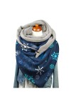 WWricotta Mode hiver flocon de neige bouton dimpression foulards châles demballage casual femmes écharpe douce chaude Cheve