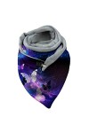 éCharpe Triangle Femme TêTe De Mort Couleur Unie Foulard Cheveux avec Bouton Pas Cher Pashmina Cape Hiver Echarpe Hiver Femme
