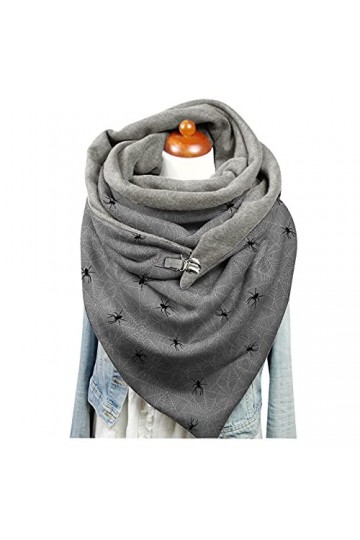 Echarpe Femme Hiver Echarpe Triangle Femme ÉCharpe Triangle Echarpe Tricot DHiver Pour Plaid Foulards Coton