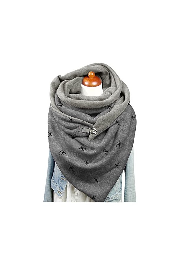 Echarpe Femme Hiver Echarpe Triangle Femme ÉCharpe Triangle Echarpe Tricot DHiver Pour Plaid Foulards Coton