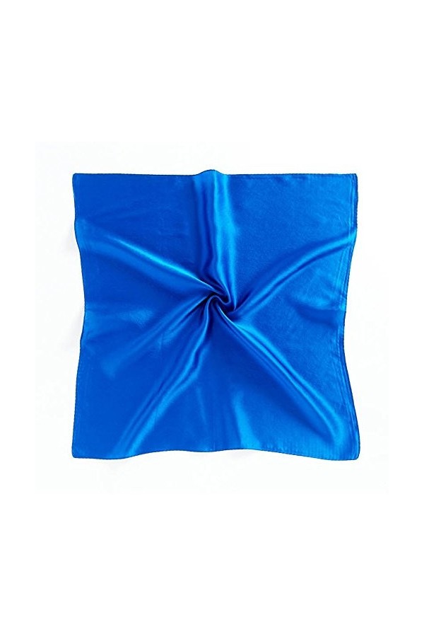Foulard Carré Soie Couleur Uni 53x53cm