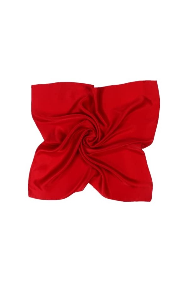 Foulard Carré Soie Couleur Uni 53x53cm