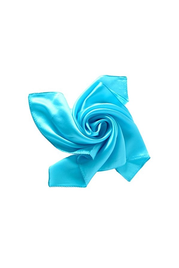 Foulard Carré Soie Couleur Uni 53x53cm