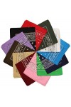 Boolavard 100% Coton, 1er 6 ou 12 Pack Bandanas avec Motif Paisley Originale | Choix de Couleur Couvre-chef/Cheveux écharpe c