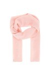 Foulard Femme à motif Oiseau Hirondelle Argenté 30% Coton 70% Viscose Rose poudré - Grand Foulard Léger Long et Rectangulaire