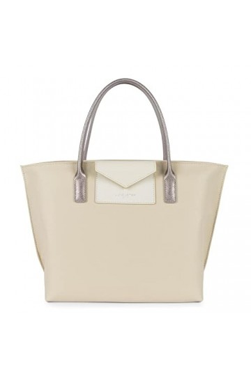 LANCASTER Sac à main - Maya Beige - Ecru - Or rose