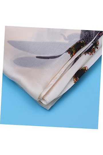 Amosfun Femmes De Mode Bandeaux Cheveux Écharpe Bandeau De Soie Bandeau Châle Mousseline De Soie Écharpe Visage Écharpe Impri