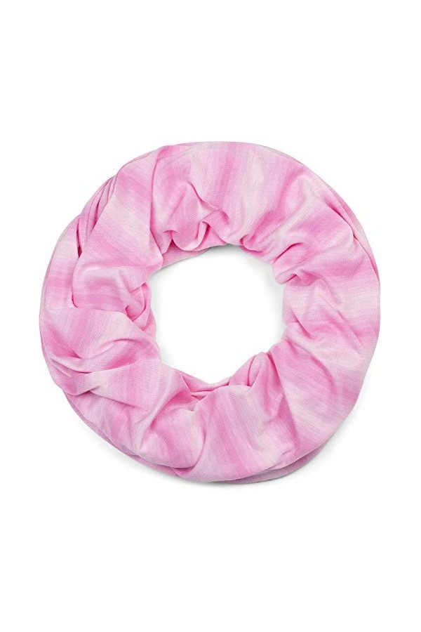 styleBREAKER Écharpe tube unisexe avec motif à rayures en dégradé ton-sur-ton, snood, foulard 01016189, couleur:Rose-