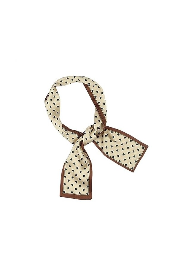 Sac imprimé for femmes, décoration, cheveux longs, cravate, bandeau, petit ruban en Satin de soie étroit, foulard Color : Bl