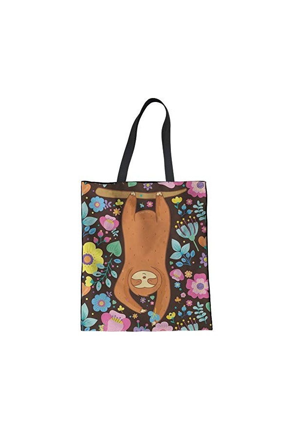 HUGS IDEA Sac fourre-tout en toile imprimé chien, Yorkshire Terrier, Medium
