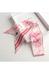 SHIYONG Foulard en Soie Lady Riband Sacs Foulard Mode Petit Ruban Bande Foulard Femmes Mode Imprimer Long Cou Châle