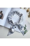 SHIYONG Foulard en Soie Lady Riband Sacs Foulard Mode Petit Ruban Bande Foulard Femmes Mode Imprimer Long Cou Châle