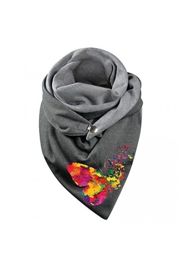 ✨Walaka✨ Écharpe Femme Mode Chic Foulards Châles Écharpe Chale Femme Wrap Écharpes Châles Couleur Unie Écharpe Chaud Rétro Au