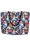 Disney Tote Alice in Wonderland Queen Hearts Cheshire Cat Mad Hatter Print Bag