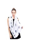 Lina & Lily foulard tube imprimé baleines Blanc 