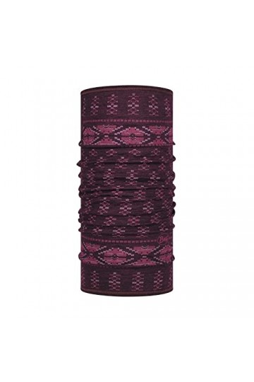 Buff Mixte Frieze Deep Purple Tour de cou laine m rinos lightweight enfant, Mauve, Taille unique EU