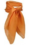 TigerTie Femmes soie chiffon nicki - soie orange unicolor - tissu foulard taille 50 cm x 50 cm