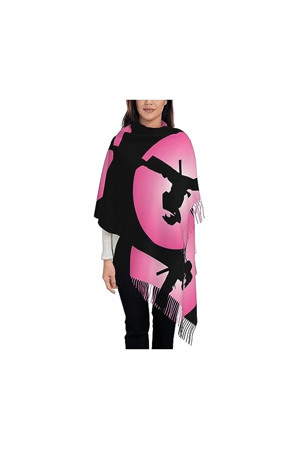 BUULOO Étoiles de lEst Écharpe Châle Femme Longue Écharpe Cadeau pour Elle Pour Toutes Les Saisons Halloween Noël, Symboles 