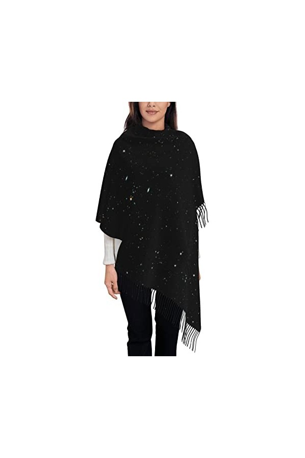 BUULOO Étoiles de lEst Écharpe Châle Femme Longue Écharpe Cadeau pour Elle Pour Toutes Les Saisons Halloween Noël, Symboles 