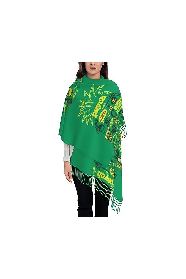 BUULOO Étoiles de lEst Écharpe Châle Femme Longue Écharpe Cadeau pour Elle Pour Toutes Les Saisons Halloween Noël, Symboles 