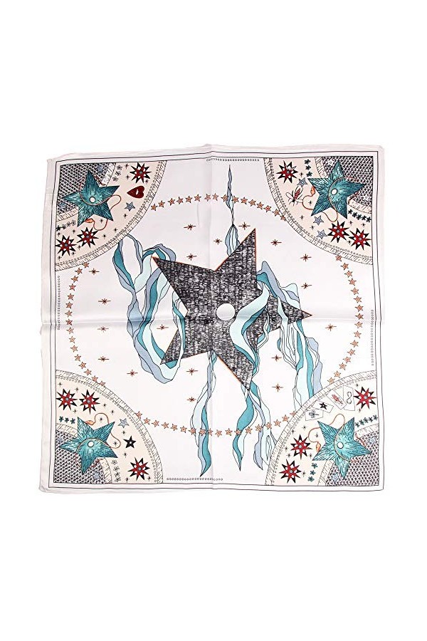 Iovorla Bandana 100 % soie 55 x 55 cm - Jaune - Taille unique