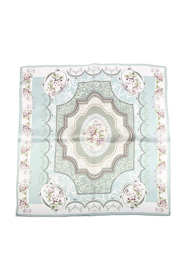 Iovorla Bandana 100 % soie 55 x 55 cm - Jaune - Taille unique