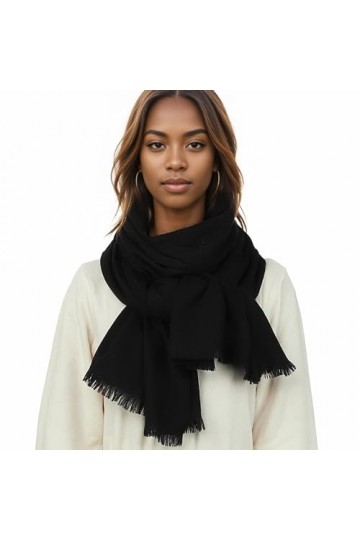 PIOYMEYA Echarpe Chale Noir Femme Hiver Grosse Écharpe Foulards Pashmina Etole Mariage