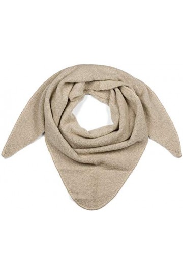 styleBREAKER Echarpe triangle tricotée XXL unie légèrement tachetée, écharpe triangle, écharpe dhiver chaude et douce, échar