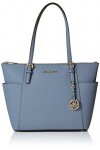 Michael Kors Jet Set Item, Cabas femme, Bleu Pale Blue , 18x10x28 cm W x H x L 