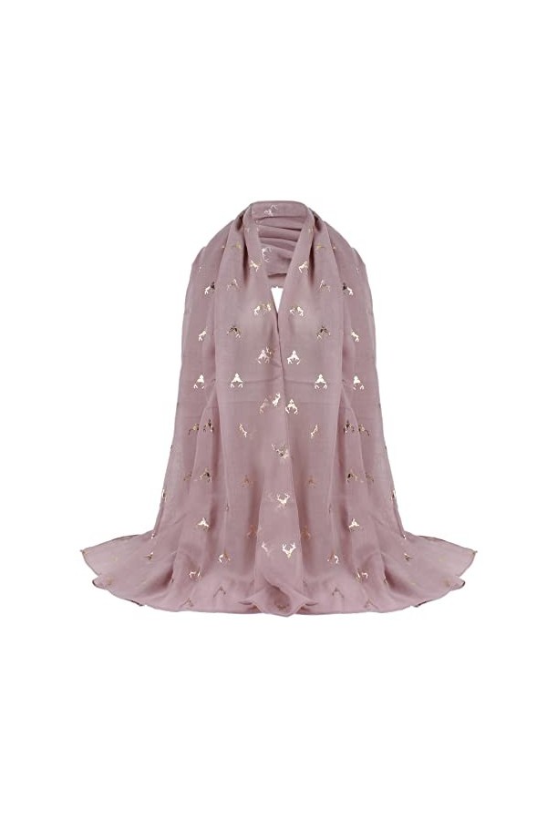 MEGAUK Écharpe en coton et lin pour femme Étole chaude douillette Automne Hiver Écharpes Musulman Foulard doux 93 x 172 cm, 0